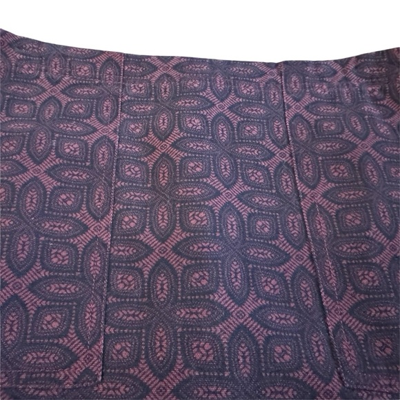 Banana Republic Patterned mini Skirt spring summer office siren cotton sz 6 990 - Picture 3 of 9